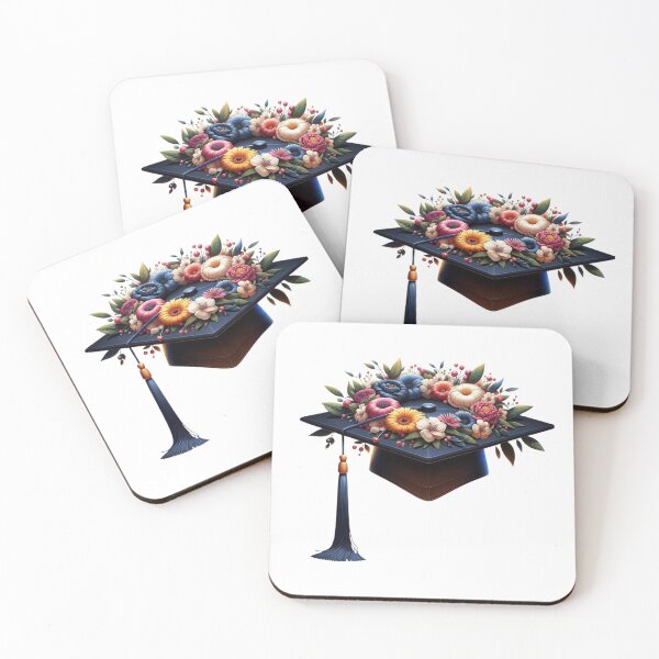 Item preview, Elegant Floral Mortarboard Graduation Art designed and sold by Lulunza.
