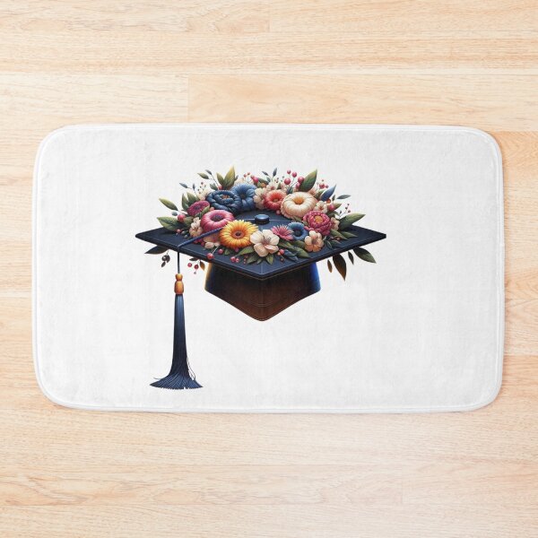 Item preview, Elegant Floral Mortarboard Graduation Art designed and sold by Lulunza.