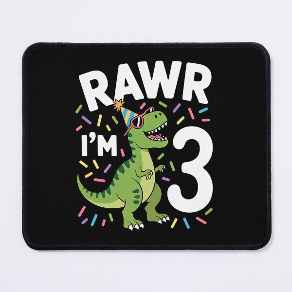 Item preview, Three Rawr I'm 3 Years Old T Rex Dinosaur 3rd Birthday Boys designed and sold by fferomananul.