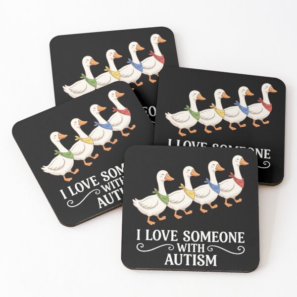 Item preview, I Love Someone With Autism White Text Walking Geese designed and sold by Start with INGz.