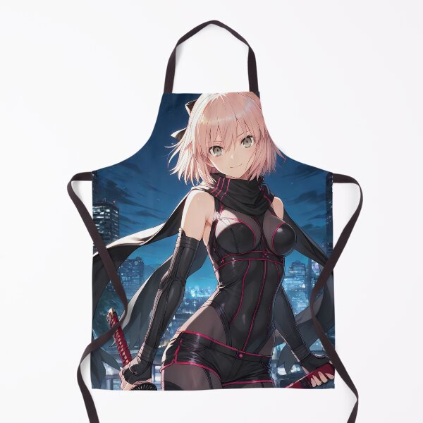 Item preview, Sakura Saber Okita Souji Fate Grand Order Night Katana Ninja Samurai Anime Girl Waifu designed and sold by PMartistStudio.