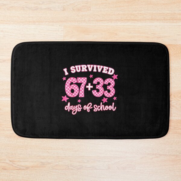 Item preview, I Survived 67+33 Days of School Funny Pink designed and sold by gladysenglish.