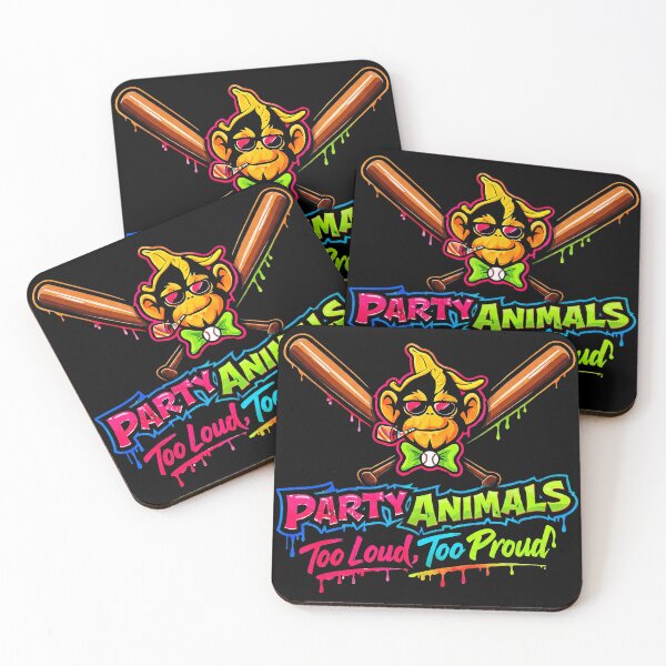 Item preview, Party Animals Too Loud Too Proud Baseball Style designed and sold by miaa-artistshop.