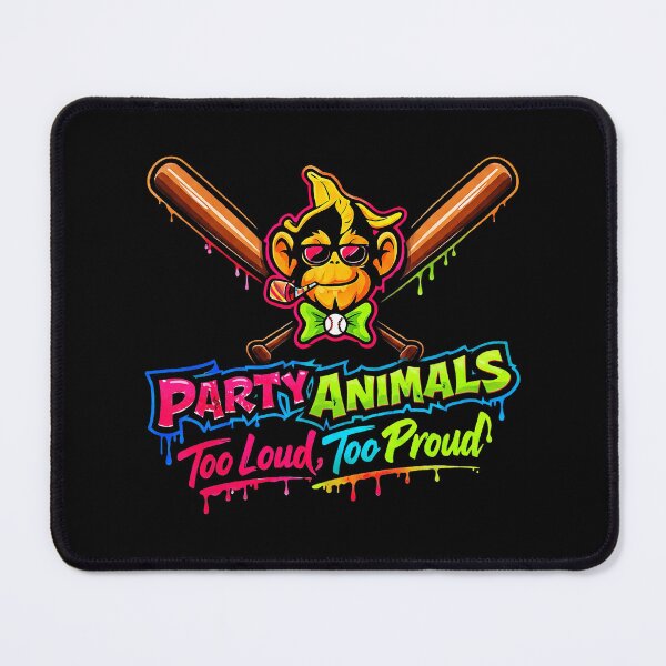 Item preview, Party Animals Too Loud Too Proud Baseball Style designed and sold by miaa-artistshop.