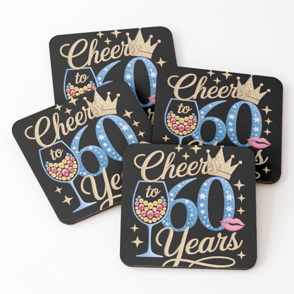 Item preview, Womens Cheers To 60 Years 60 Years Old Women 60 Birthday Cute designed and sold by fferomananul.