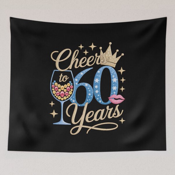 Item preview, Womens Cheers To 60 Years 60 Years Old Women 60 Birthday Cute designed and sold by fferomananul.