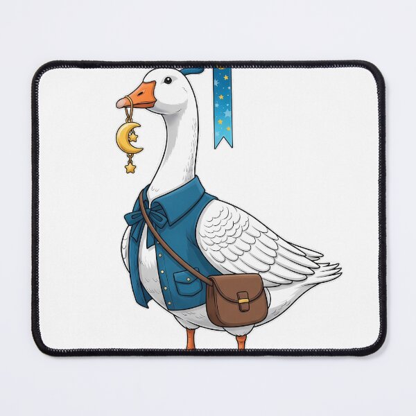 Item preview, Bookish Goose Carrying Moon Charm Bookmark Little Satchel designed and sold by pumsquare.