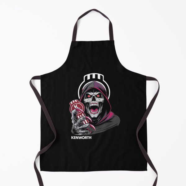 Item preview, Kenworth Trucker Reaper - Badass Skeleton Biker Design designed and sold by MillieRhodes.