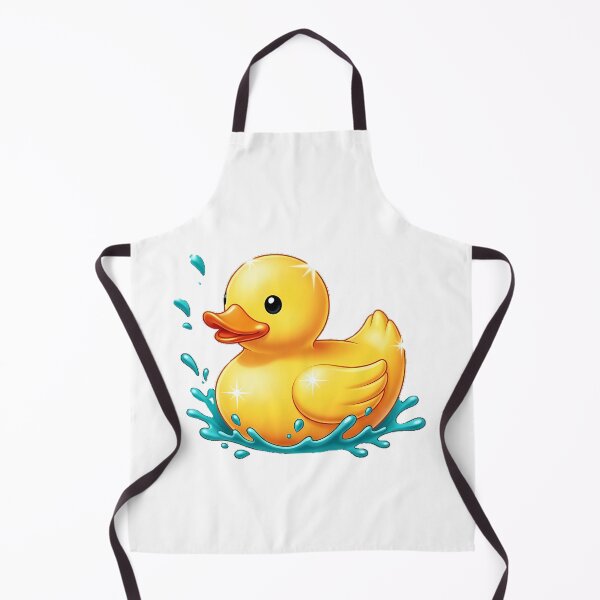 Item preview, Rubber Duck Floating Tiny Sun Rays Teal Splash designed and sold by pumsquare.