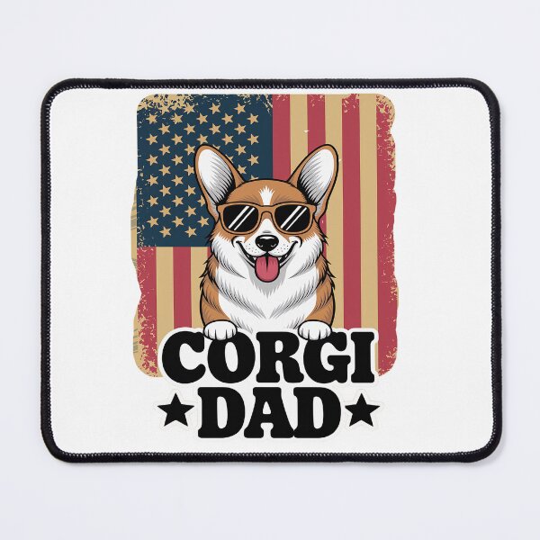 Item preview, USA Flag Corgi Dad Fathers Day designed and sold by fferomananul.