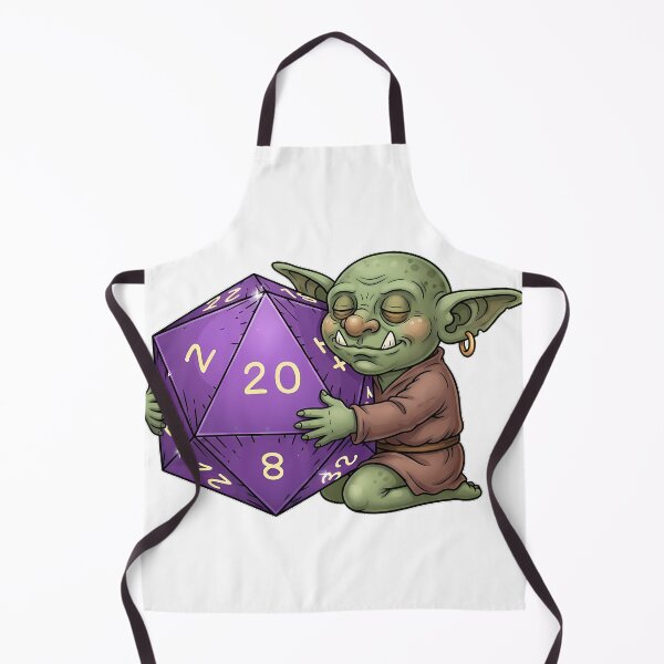Item preview, Sleepy Goblin Hugging Purple Twenty Sided Die designed and sold by pumsquare.