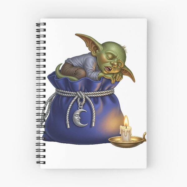 Item preview, Goblin Asleep On Dice Bag Moon Charm Tiny designed and sold by pumsquare.