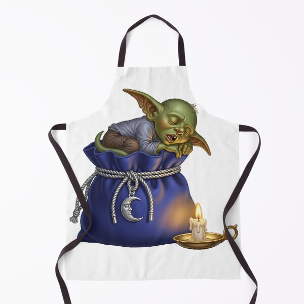 Item preview, Goblin Asleep On Dice Bag Moon Charm Tiny designed and sold by pumsquare.