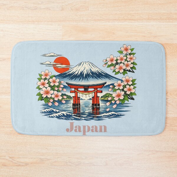 Item preview, Edoga-kuni: Mt. Fuji, Torii, and Cherry Blossoms designed and sold by SakuraMarket26.