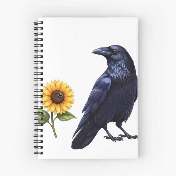 Item preview, Raven Standing Beside Small Sunflower Dangling Crescent Charm designed and sold by pumsquare.
