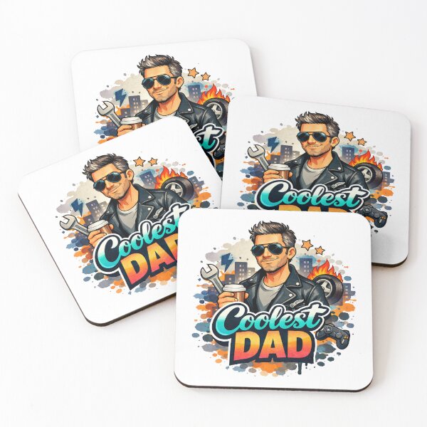 Item preview, Urban Coolest Dad Mechanic Gamer Coffee Street Art designed and sold by VISO-art.