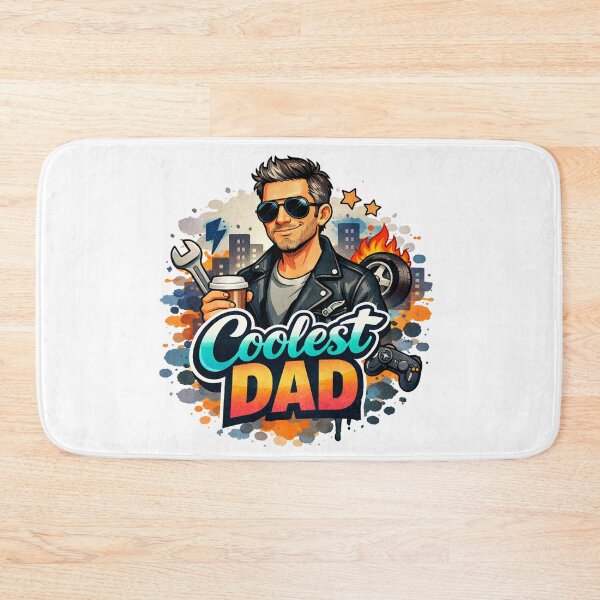 Item preview, Urban Coolest Dad Mechanic Gamer Coffee Street Art designed and sold by VISO-art.