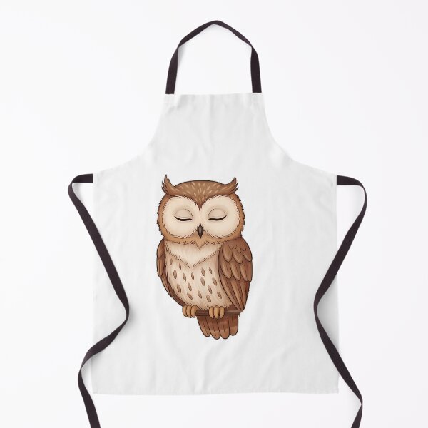 Item preview, Sleepy Owl Perched On Crescent Moon Branch Ivy designed and sold by pumsquare.