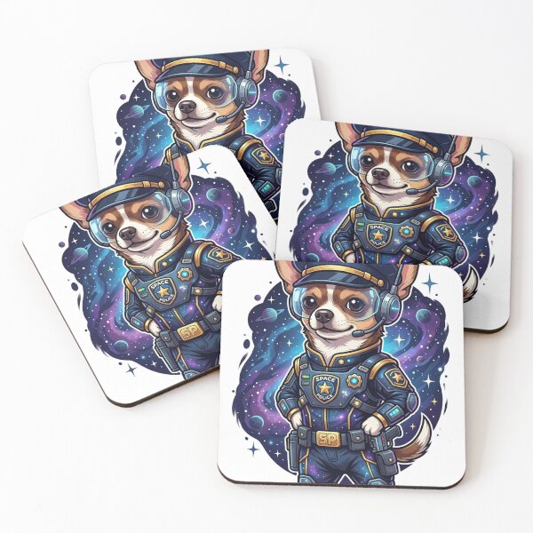 Item preview, Chihuahua Police Officer - Space designed and sold by SnowballBunny.