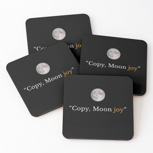 Item preview, Copy Moon Joy Quote  designed and sold by ZalcArtStore.