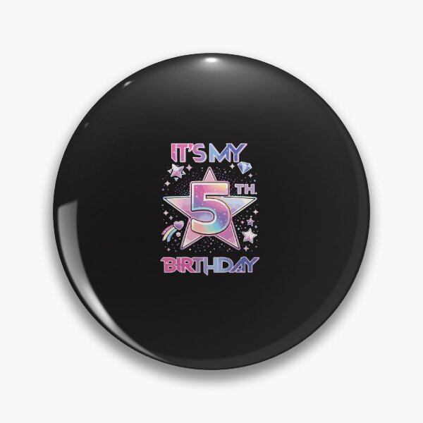 Item preview, It's My 5th Birthday Girl K Pop Style Cute Kids Party Design designed and sold by kiralynstration.