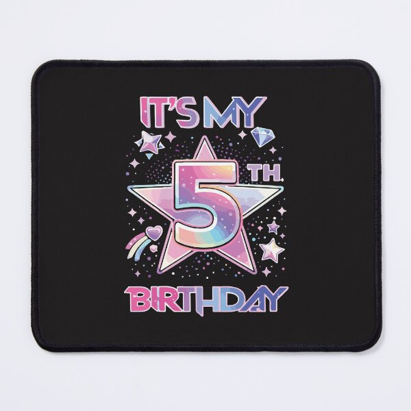 Item preview, It's My 5th Birthday Girl K Pop Style Cute Kids Party Design designed and sold by kiralynstration.