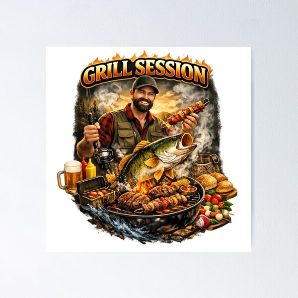 Item preview, Grill Session – The Ultimate Grill Master designed and sold by KI-Kunstwerk.