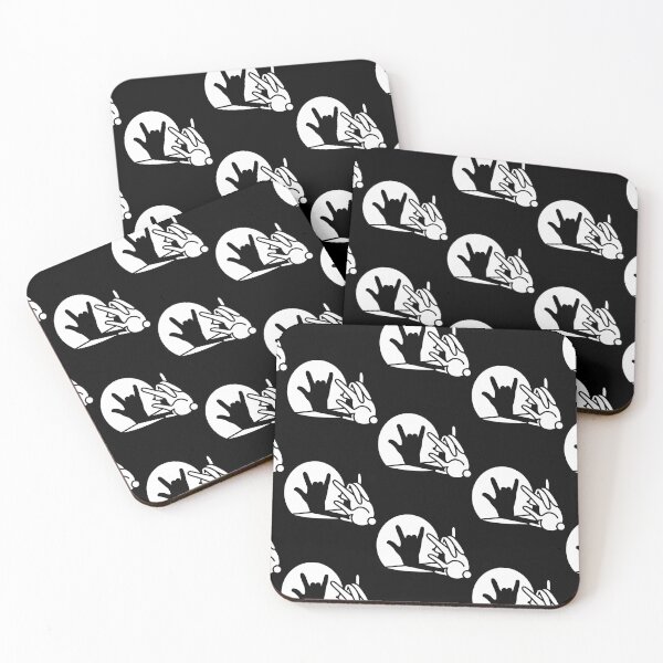 Item preview, Funny Rabbit Shadows Hand Cartoon Rock Music Metal designed and sold by BOYSMHS2000.