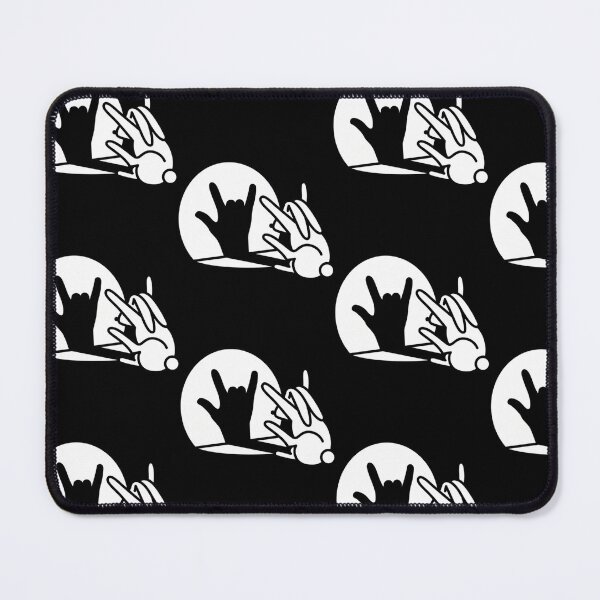 Item preview, Funny Rabbit Shadows Hand Cartoon Rock Music Metal designed and sold by BOYSMHS2000.