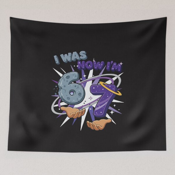 Item preview, I Was 6 Now I'm 7 Funny 7th Birthday Boy Kids Party Design designed and sold by kiralynstration.