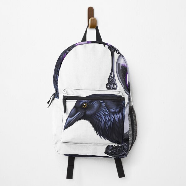 Item preview, Raven Perched On Moon Phase Hourglass designed and sold by IllumeInk.