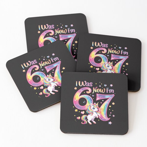 Item preview, Unicorn I Was 6 Now I'm 7 Cute 7th Birthday Girl Party Design designed and sold by kiralynstration.