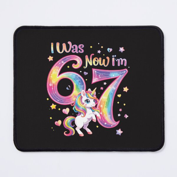 Item preview, Unicorn I Was 6 Now I'm 7 Cute 7th Birthday Girl Party Design designed and sold by kiralynstration.