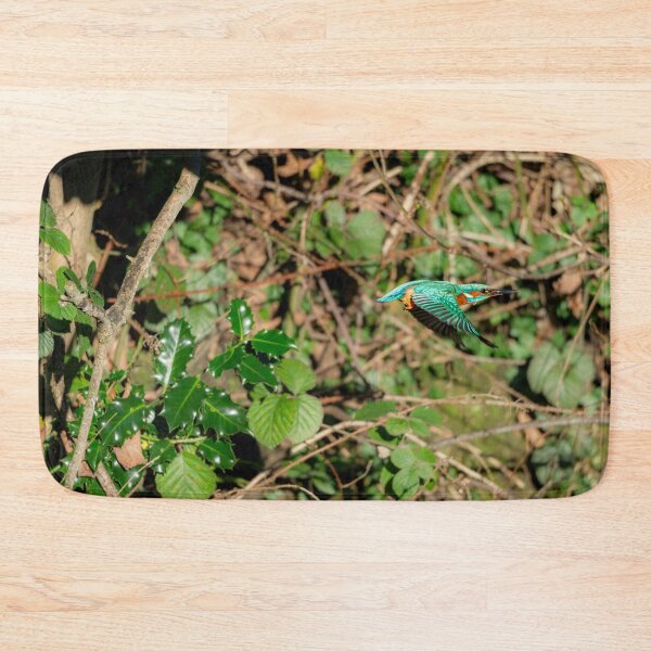 Item preview, Common kingfisher flying from perch designed and sold by Stephen Jarman.