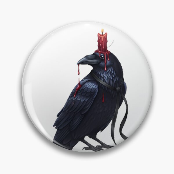 Item preview, Raven Dripping Wax Candle Black Ribbon designed and sold by IllumeInk.