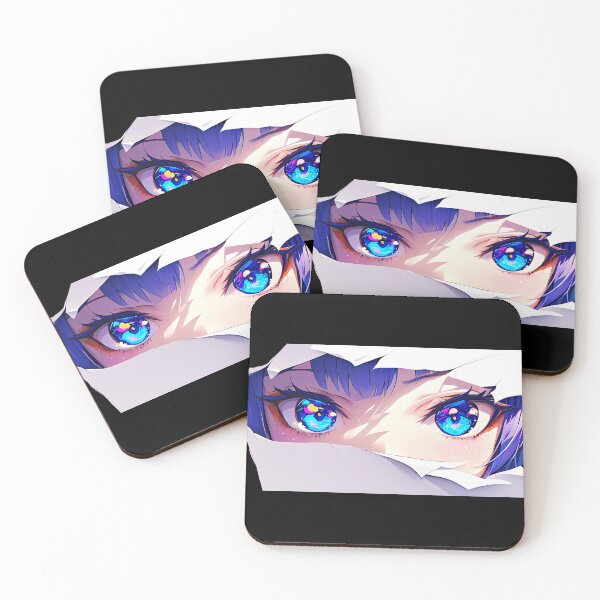 Item preview, Kaga Azur Lane Blue Eyes Torn Paper Peek designed and sold by PMartistStudio.