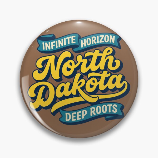 Item preview, North Dakota Retro 70s Script Sticker Infinite Horizon Vintage Americana Souvenir designed and sold by Cozy-Old-Pub.