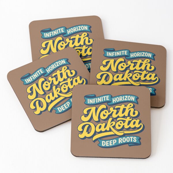 Item preview, North Dakota Retro 70s Script Sticker Infinite Horizon Vintage Americana Souvenir designed and sold by Cozy-Old-Pub.