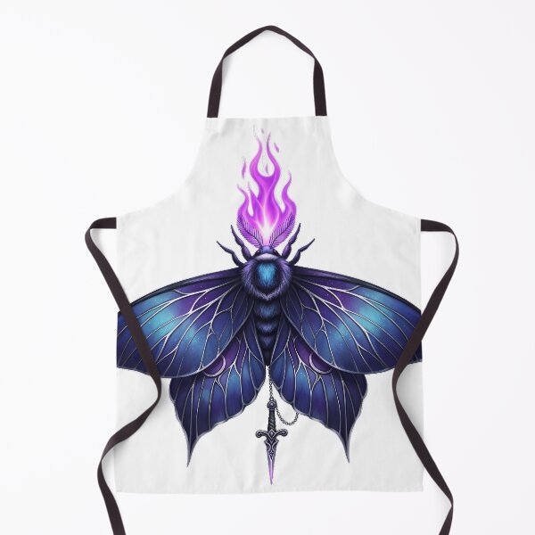 Artikelvorschau, Mondfalter-Kleindolch-Amulett Violette Flamme entworfen und verkauft von IllumeInk.