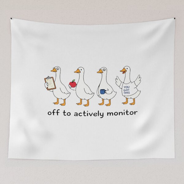 Item preview, Teacher Testing Day Goose Funny Actively Monitor School Humor Design designed and sold by kiralynstration.