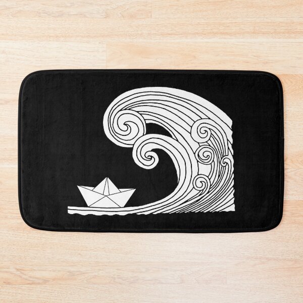 Item preview, A paper boat on the ocean (white) designed and sold by Lagueny.