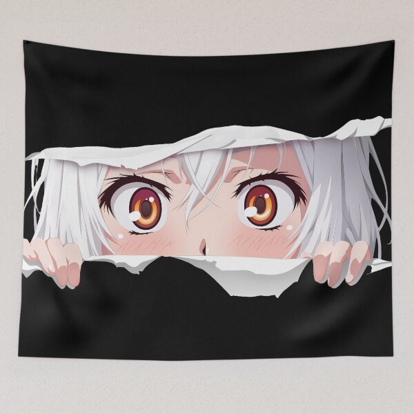 Item preview, Accelerator A Certain Scientific Railgun Orange Eyes Torn Paper Fierce Gaze designed and sold by PMartistStudio.