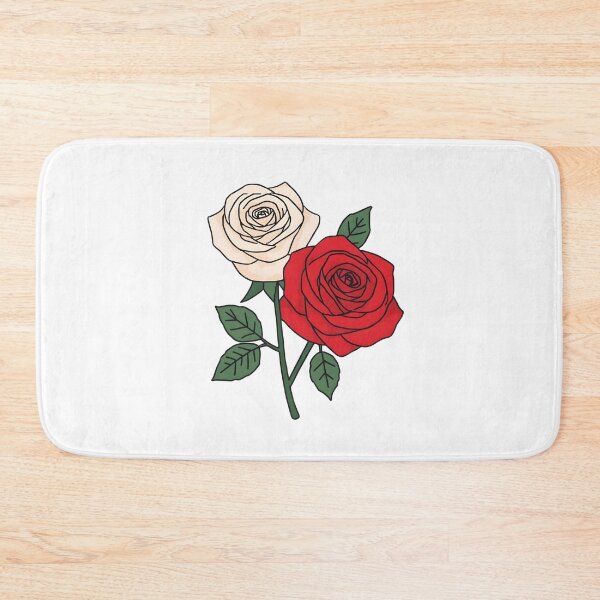 Item preview, White and red rose  designed and sold by uunaa.