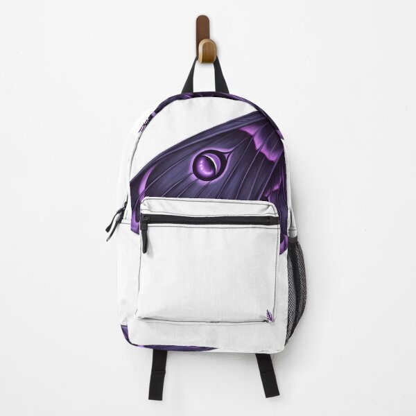 Item preview, Velvet Moth Amethyst Eye Markings Moon Charm designed and sold by IllumeInk.