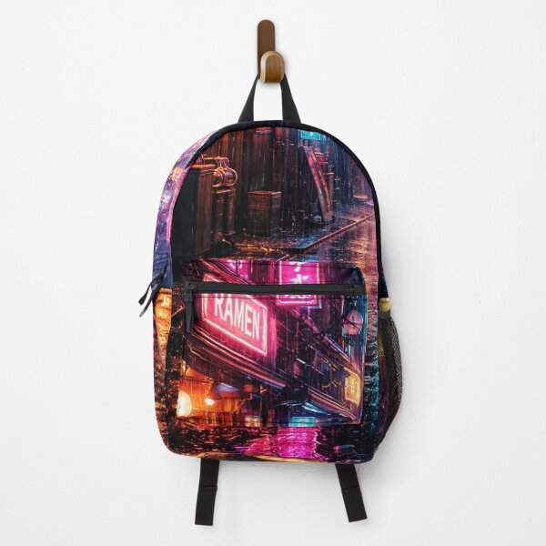 Item preview, Cyberpunk Night Alley in Neon Rain designed and sold by Pond21.