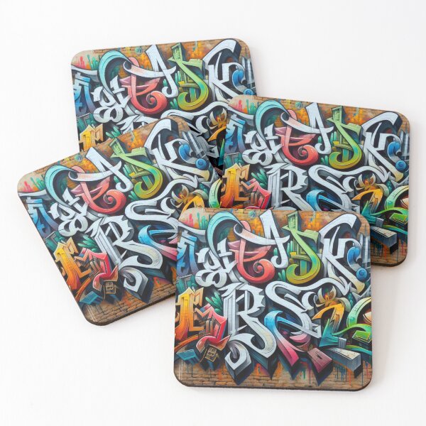 Item preview, Graffiti fantasy and colors on an old brick wall designed and sold by Kimenta Fashion.