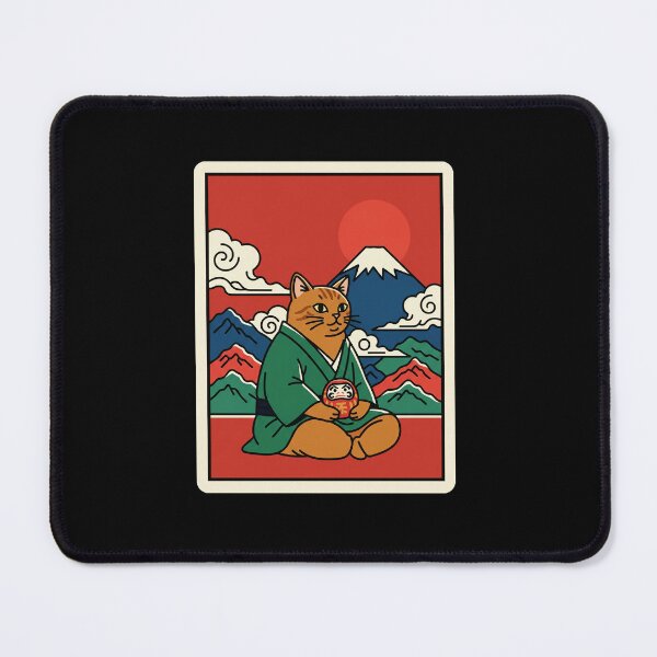 Item preview, Samurai Cat Japanese Style Illustration designed and sold by JordynLadukeg65.