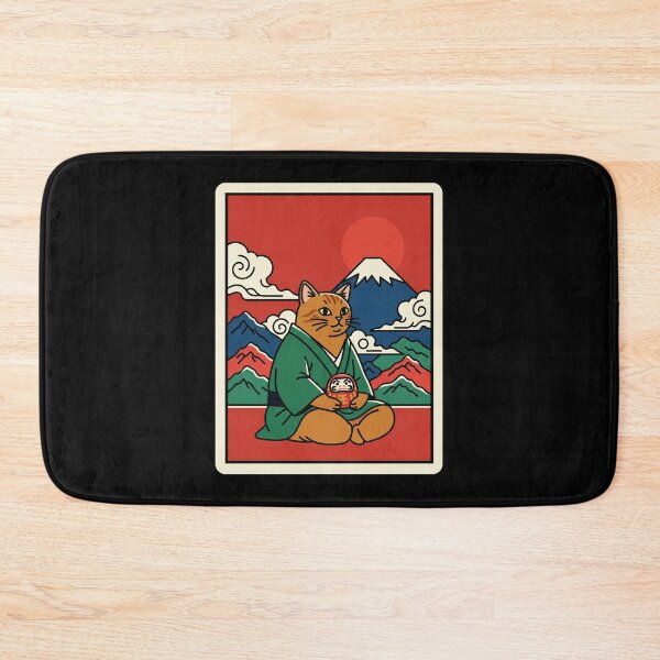Item preview, Samurai Cat Japanese Style Illustration designed and sold by JordynLadukeg65.
