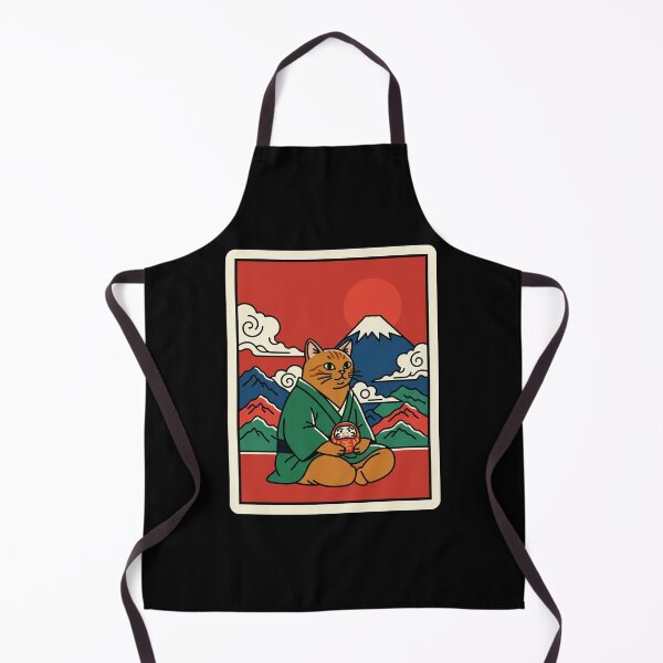 Item preview, Samurai Cat Japanese Style Illustration designed and sold by JordynLadukeg65.