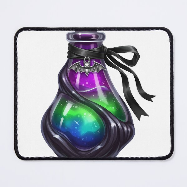 Item preview, Potion Bottle Black Ribbon Tiny Bat Charm designed and sold by IllumeInk.
